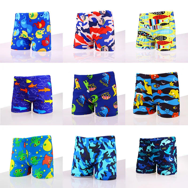 2024 NEW Cartoon Swimming Trunks For Boys Swim Trunks Swimsuit Children's Swimwear Kids Swimming Shorts Boys Bathing Suits