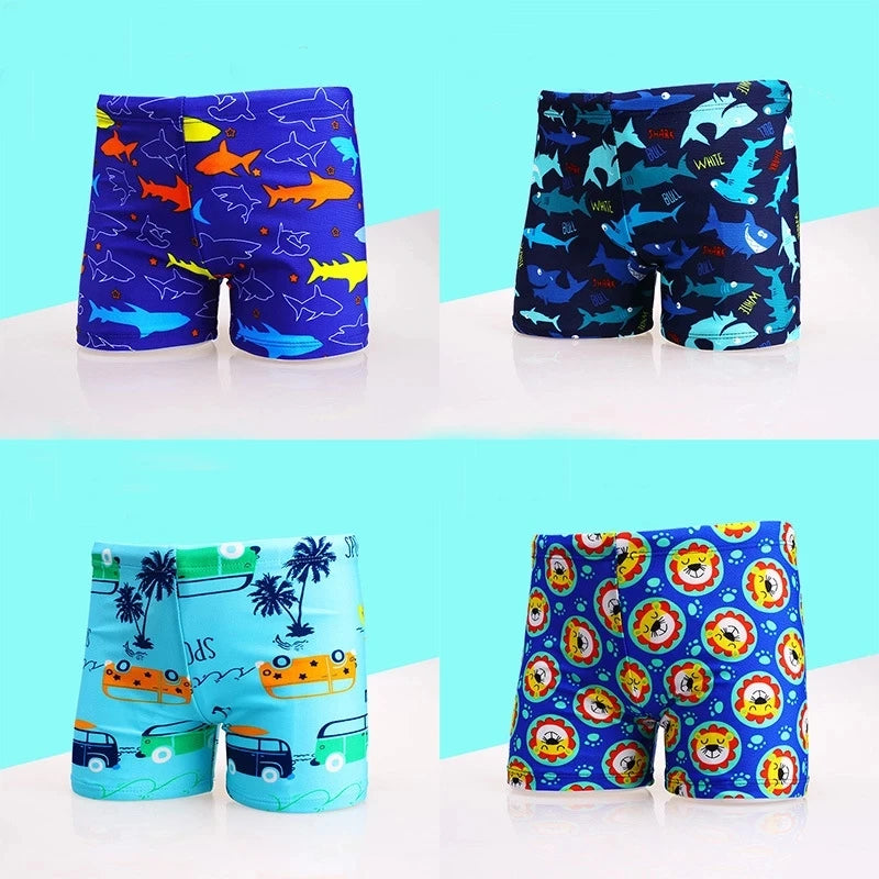 2024 NEW Cartoon Swimming Trunks For Boys Swim Trunks Swimsuit Children's Swimwear Kids Swimming Shorts Boys Bathing Suits