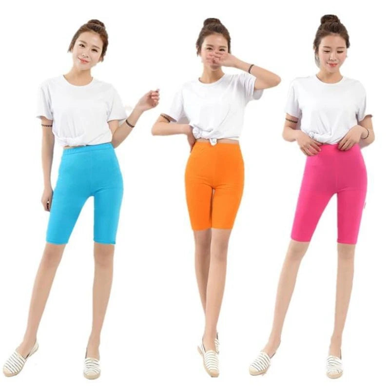Legging For Women s Summer Style Modal Fertilizer Plus size 7XL  Soft Breathable Candy Color Female Knee Length Pants