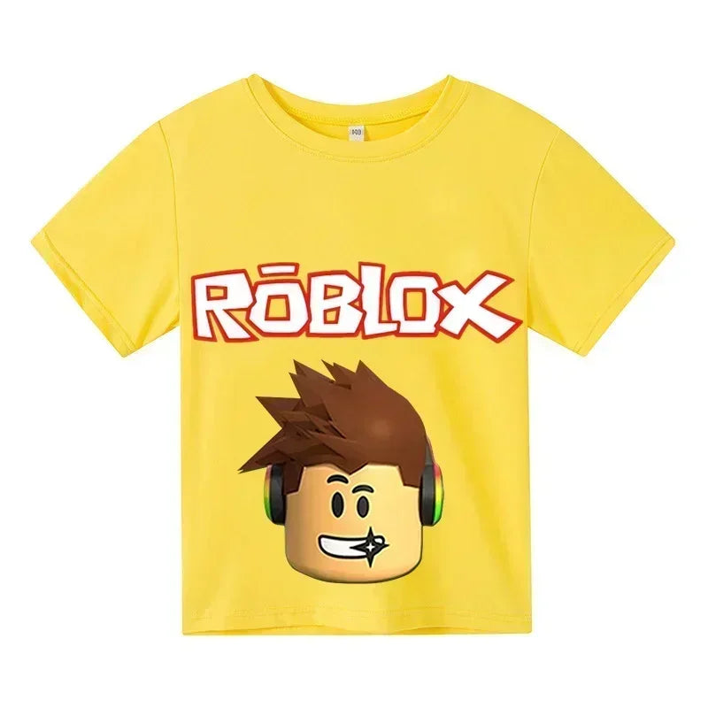 New robloxing T-shirt Kids Sweatshirt Kids Short Sleeve Boys Girls Clothing Summer Short sleeve ages 3-12