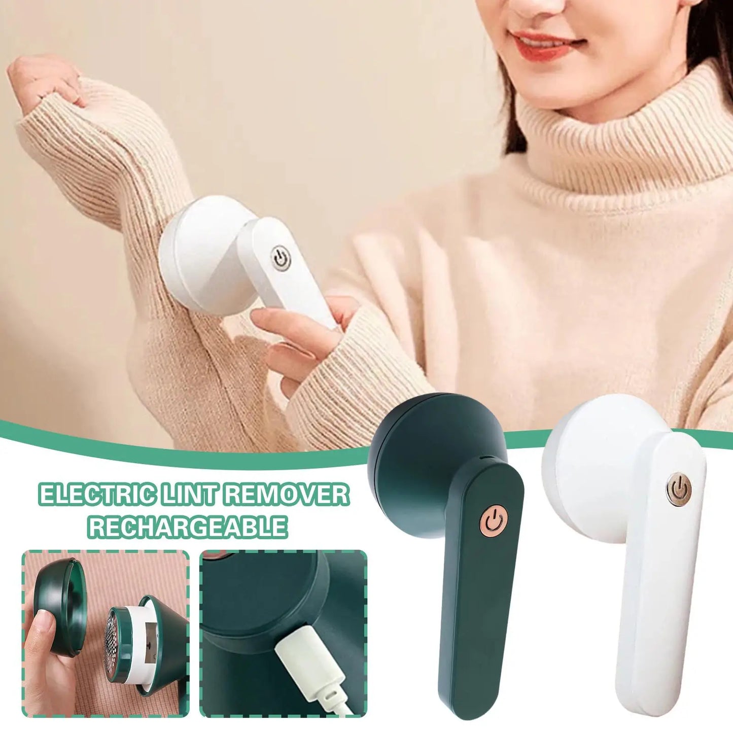Electric Lint Remover Rechargeable for Clothing Fuzz Remover Sweater Shaver Coat Hair Ball Trimmer Plush Clothing Razor Remover