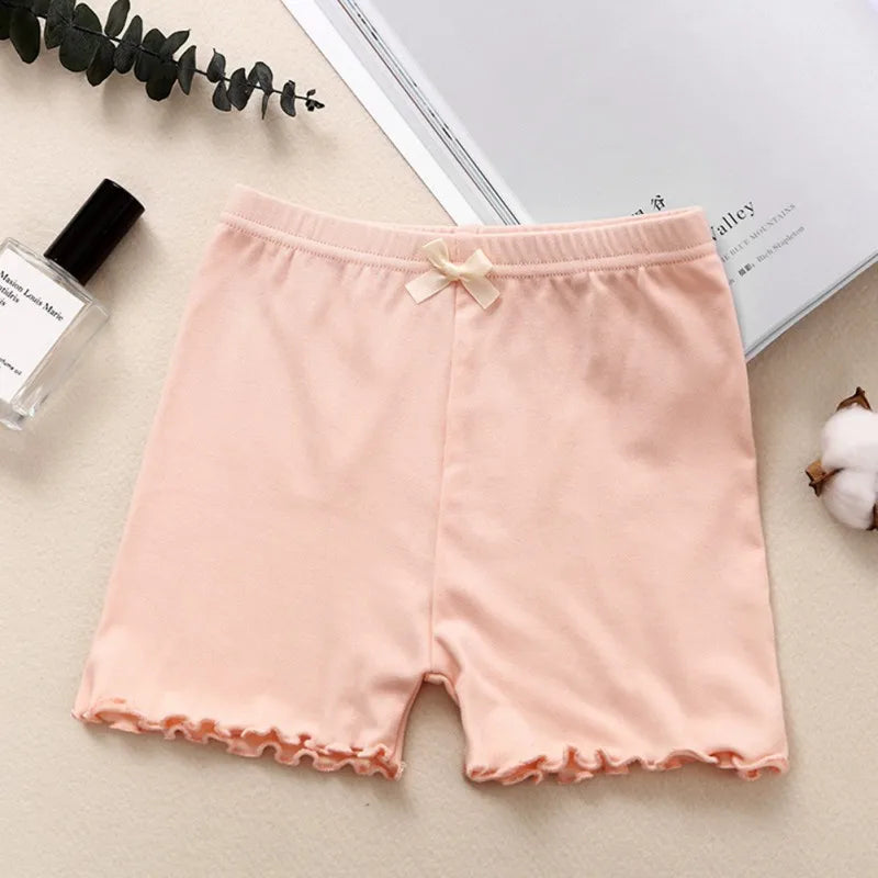 Kids Girls Safety Shorts Summer Cotton Underpants Solid Color Girl Leggings Toddler Shorts Pants Children Underwear 3-12Years