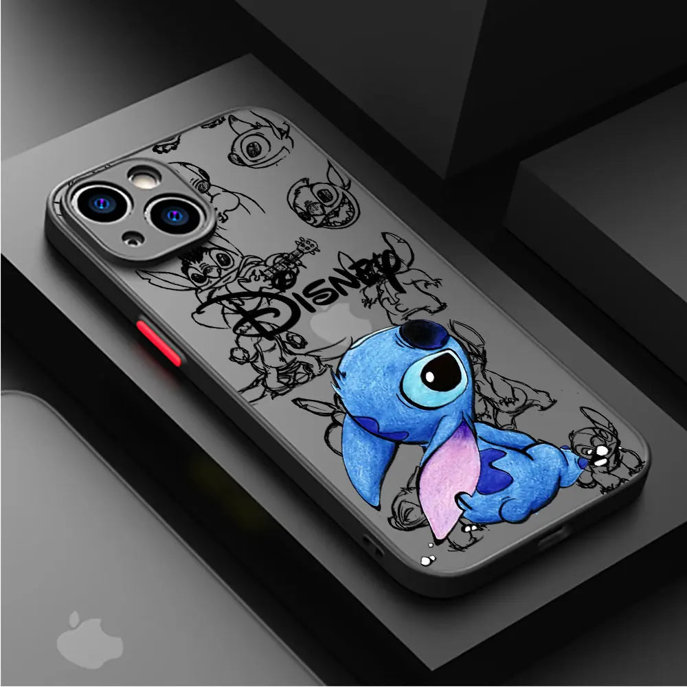 Disney Stitch The Baby Phone Case for Apple iPhone 15 Pro SE 13 12 Mini 11 Pro 7 6S XR XS X 8 Plus 14 Pro Max Shockproof Cover