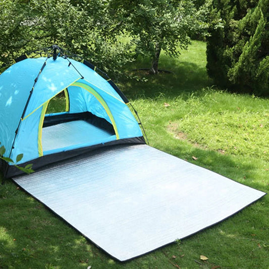 200x200 Waterproof Ground Mat Camping Double Sided Aluminium Foil  Outdoor Hiking Beach Picnic Mats Sleeping Pad Blanket