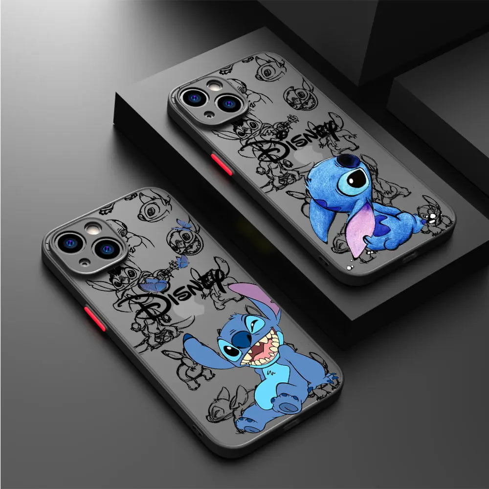 Disney Stitch The Baby Phone Case for Apple iPhone 15 Pro SE 13 12 Mini 11 Pro 7 6S XR XS X 8 Plus 14 Pro Max Shockproof Cover