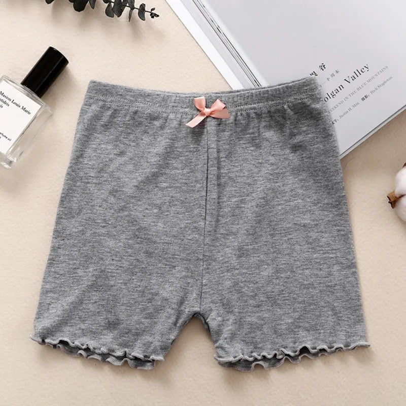 Kids Girls Safety Shorts Summer Cotton Underpants Solid Color Girl Leggings Toddler Shorts Pants Children Underwear 3-12Years