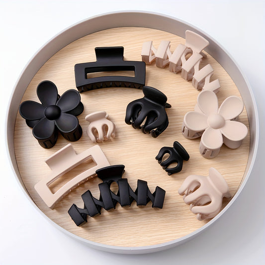 5/10 Pcs Women Hair Claws Clip Matte Non-slip Clip Set Includes Clips Of Different Shapes And Sizes Suitable For Daily Use