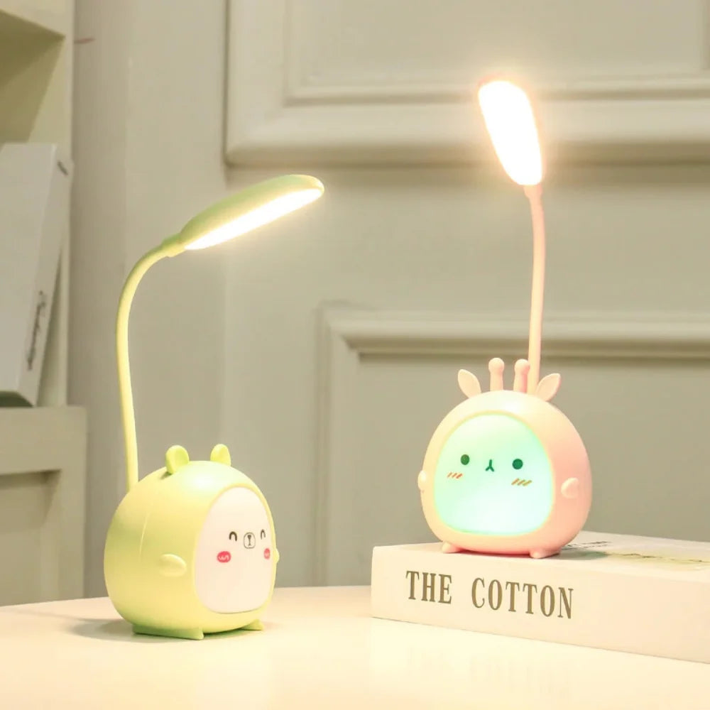 Light for Children Kids Reading Study Bedroom Living Room Desk Lamp Eye Protection USB Night Light Cartoon Desk Lamp