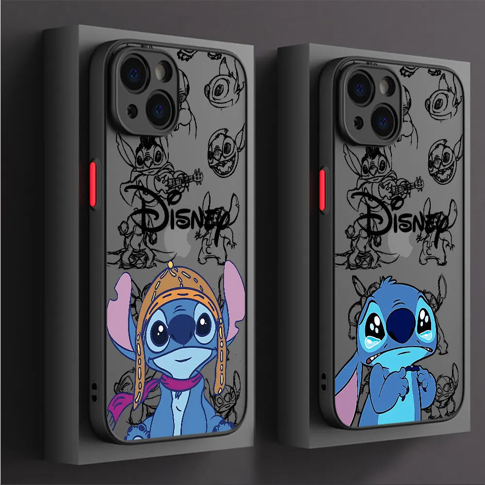 Disney Stitch The Baby Phone Case for Apple iPhone 15 Pro SE 13 12 Mini 11 Pro 7 6S XR XS X 8 Plus 14 Pro Max Shockproof Cover